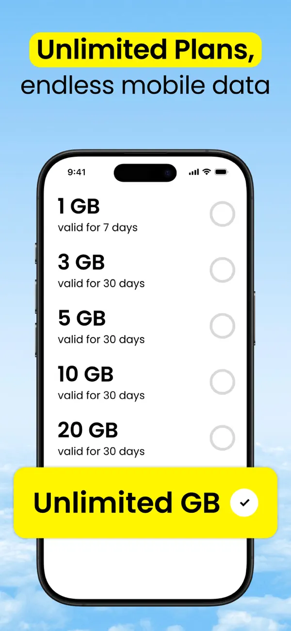 Saily app screen 3